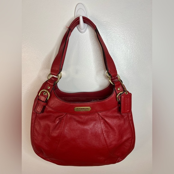 Coach Soho Red Leather Shoulder Bag, - Picture 1 of 8